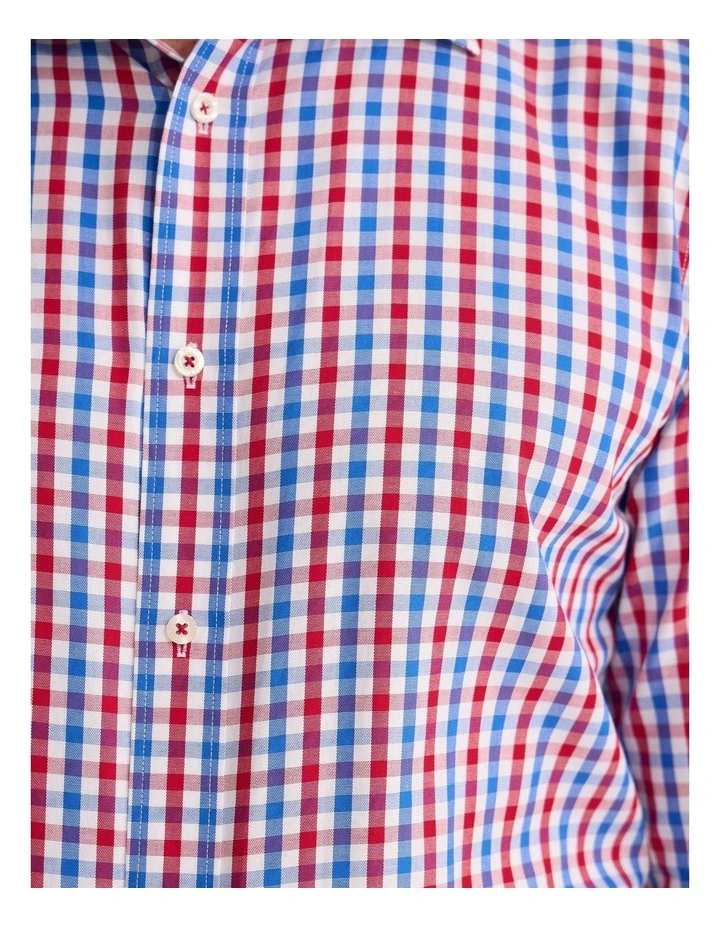 Regent Classic Fit Cotton Shirt in Red image 6