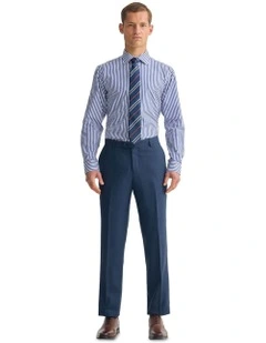 Regent Classic Fit Cotton Shirt in Blue