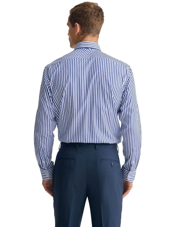 Regent Classic Fit Cotton Shirt in Blue image 2