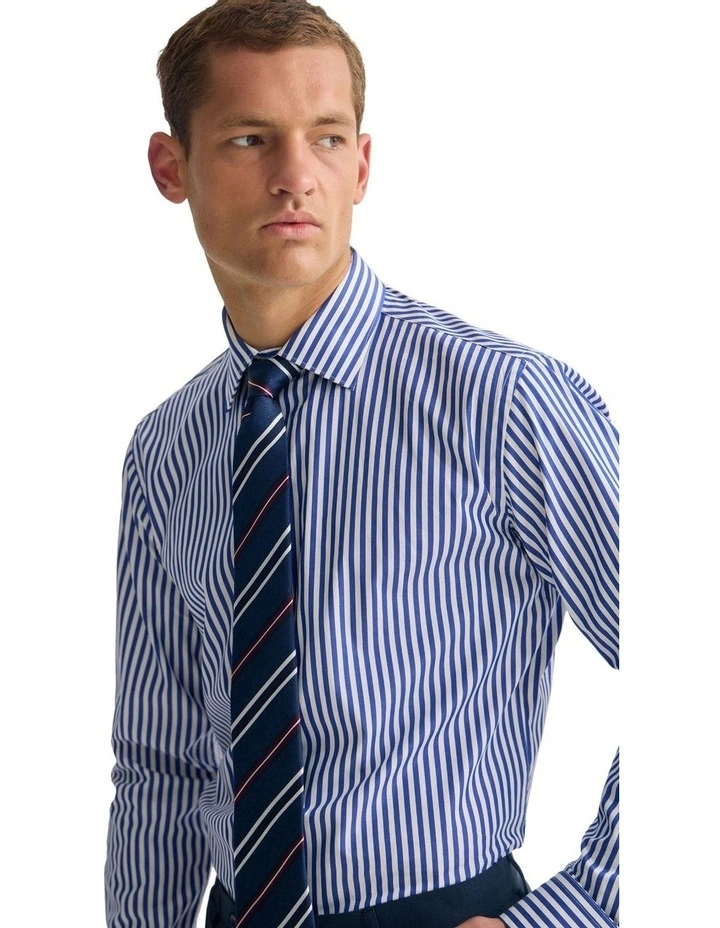 Regent Classic Fit Cotton Shirt in Blue image 4
