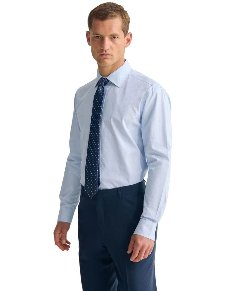 Islington Classic Fit Cotton Shirt in Blue image 3