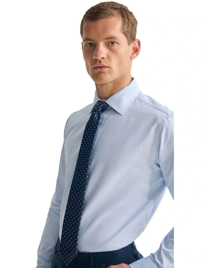 Islington Classic Fit Cotton Shirt in Blue image 4