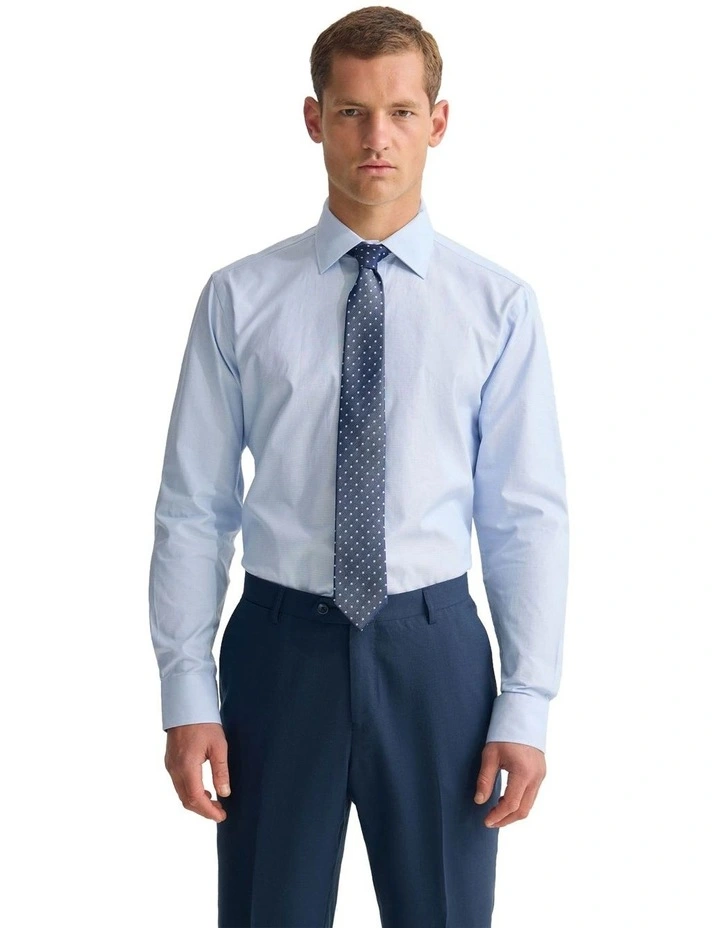 Islington Classic Fit Cotton Shirt in Blue image 5