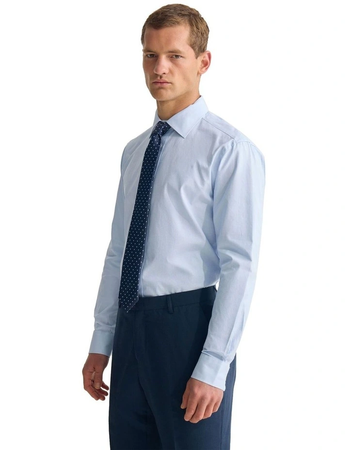 Islington Classic Fit Cotton Shirt in Blue image 7