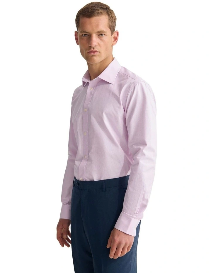 Islington Classic Fit Cotton Shirt in Pink image 3