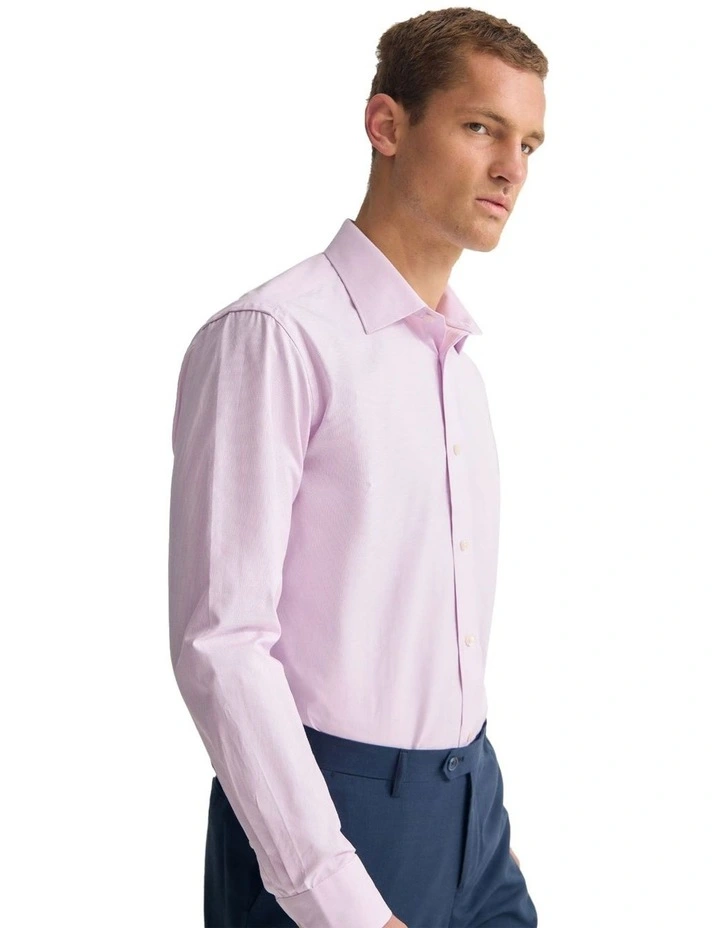 Islington Classic Fit Cotton Shirt in Pink image 4