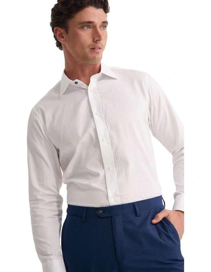 Regent Classic Fit Luxury Shirt in White image 4