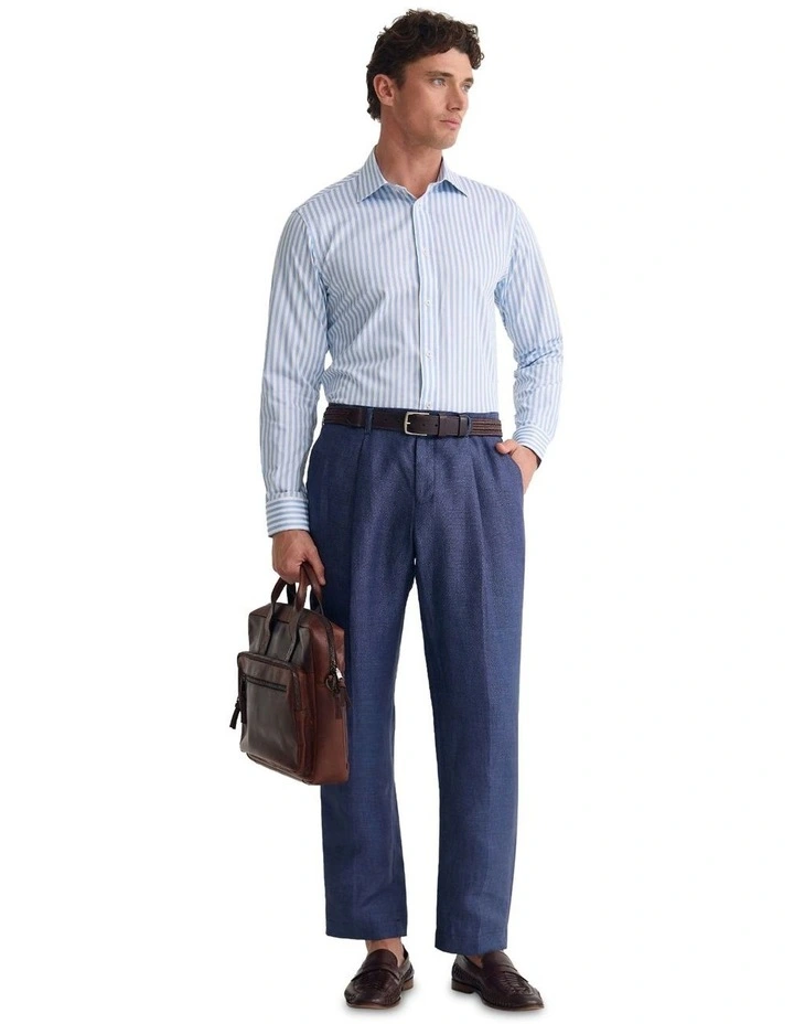 Islington Fit Stretch Luxury Shirt in Sky image 1