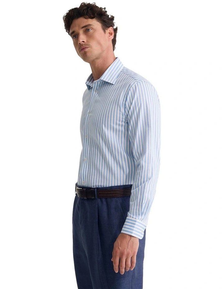 Islington Fit Stretch Luxury Shirt in Sky image 3
