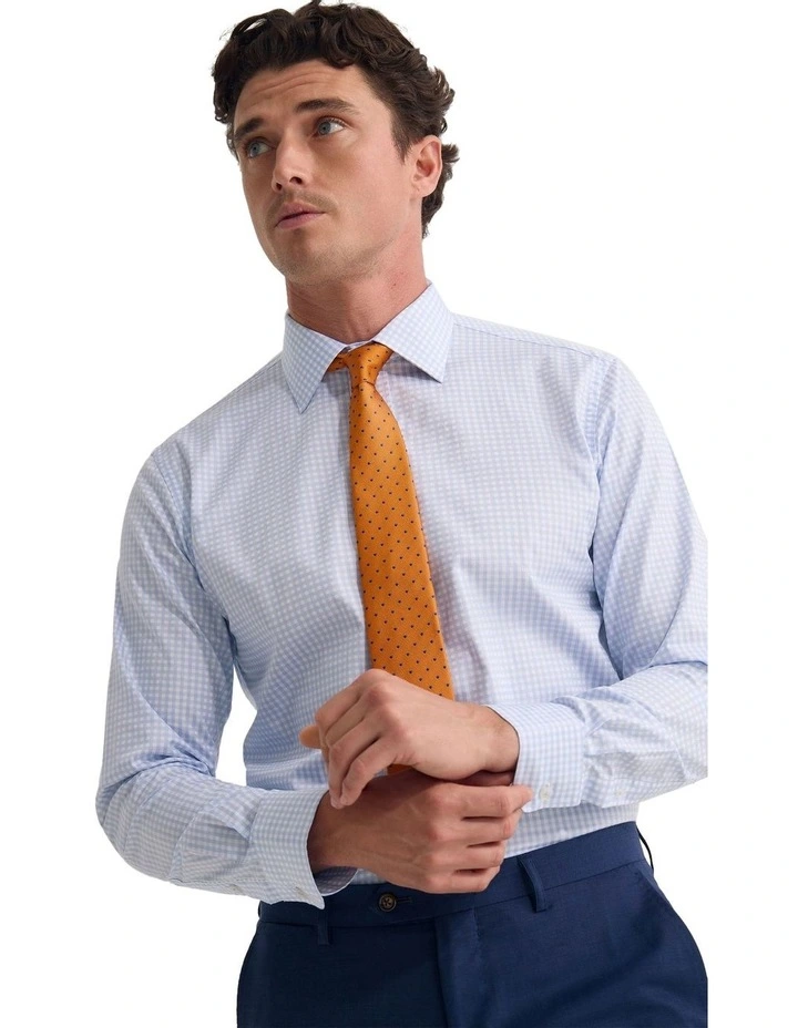 Islington Fit Stretch Luxury Shirt in Sky image 4