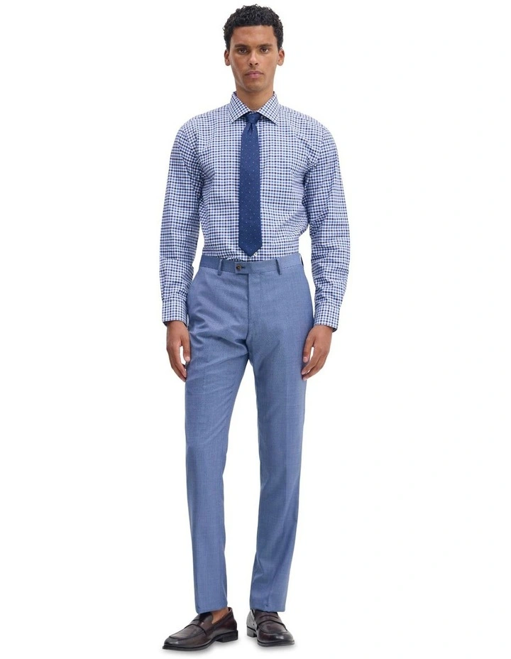 Islington Checked Shirt in Navy image 1