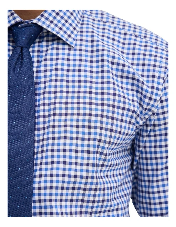 Islington Checked Shirt in Navy image 6
