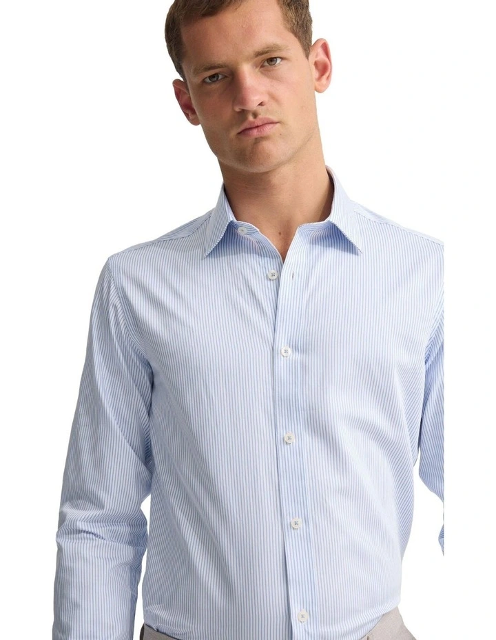 Beckton Slim Fit Shirt in Sky image 4