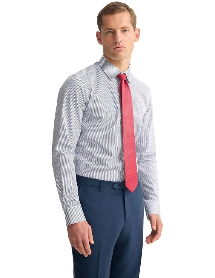 Beckton Slim Fit Shirt in Dark Navy image 3