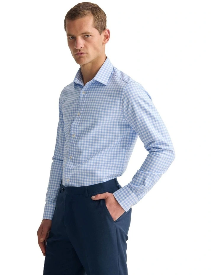 Beckton Slim Fit Shirt in Sky image 3