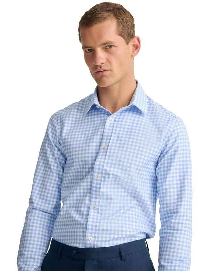 Beckton Slim Fit Shirt in Sky image 4