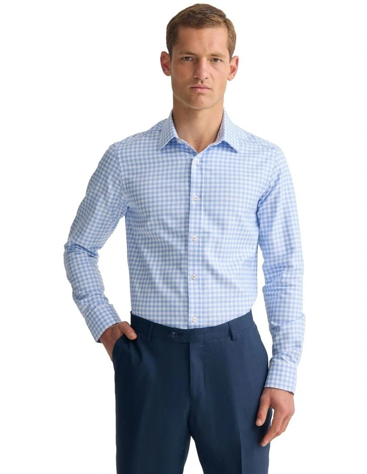 Beckton Slim Fit Shirt in Sky image 5