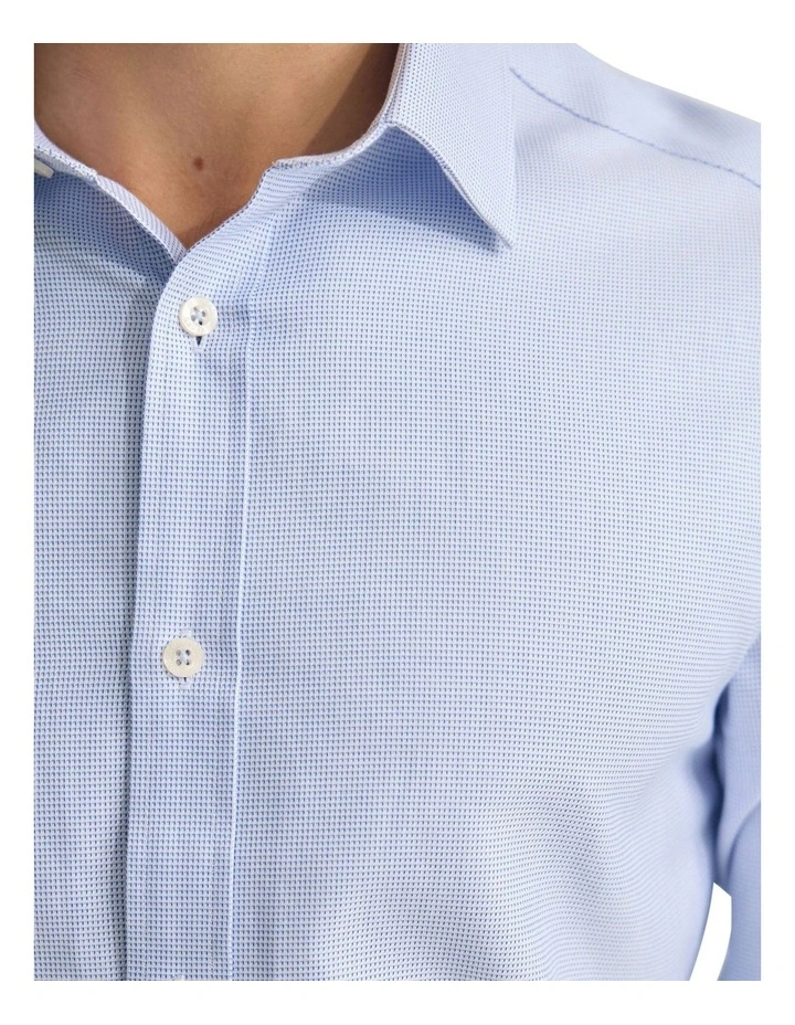 Beckton Slim Fit Cotton Shirt in Sky image 6
