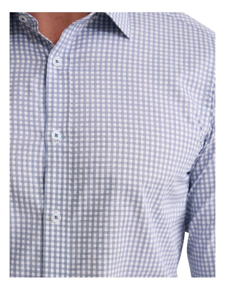 Beckton Slim Fit Luxury Shirt in Navy image 6