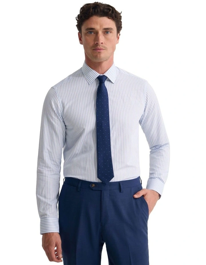 Beckton Slim Fit Luxury Shirt in Blue image 5