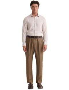 Beckton Slim Fit Luxury Shirt in Tan