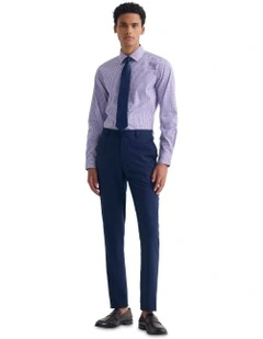 Beckton Checked Shirt in Purple/Navy