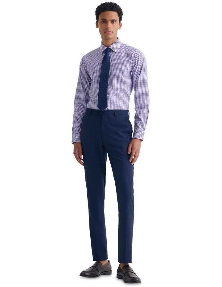 Beckton Checked Shirt in Purple/Navy image 1