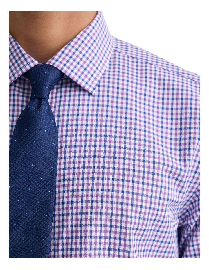 Beckton Checked Shirt in Purple/Navy image 6