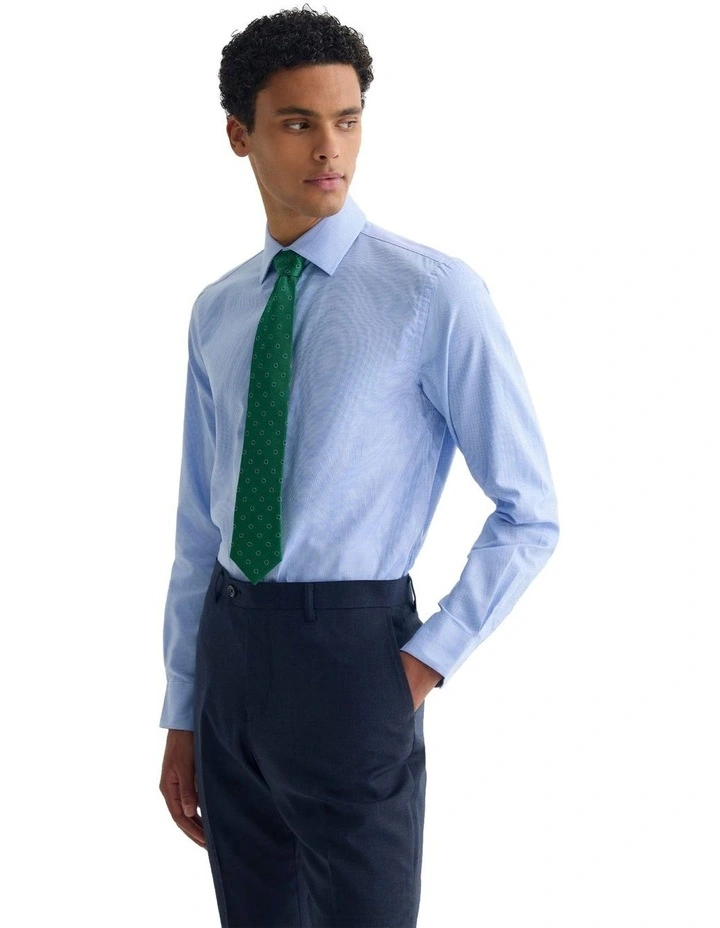 Beckton Slim Fit Shirt in French Blue image 3
