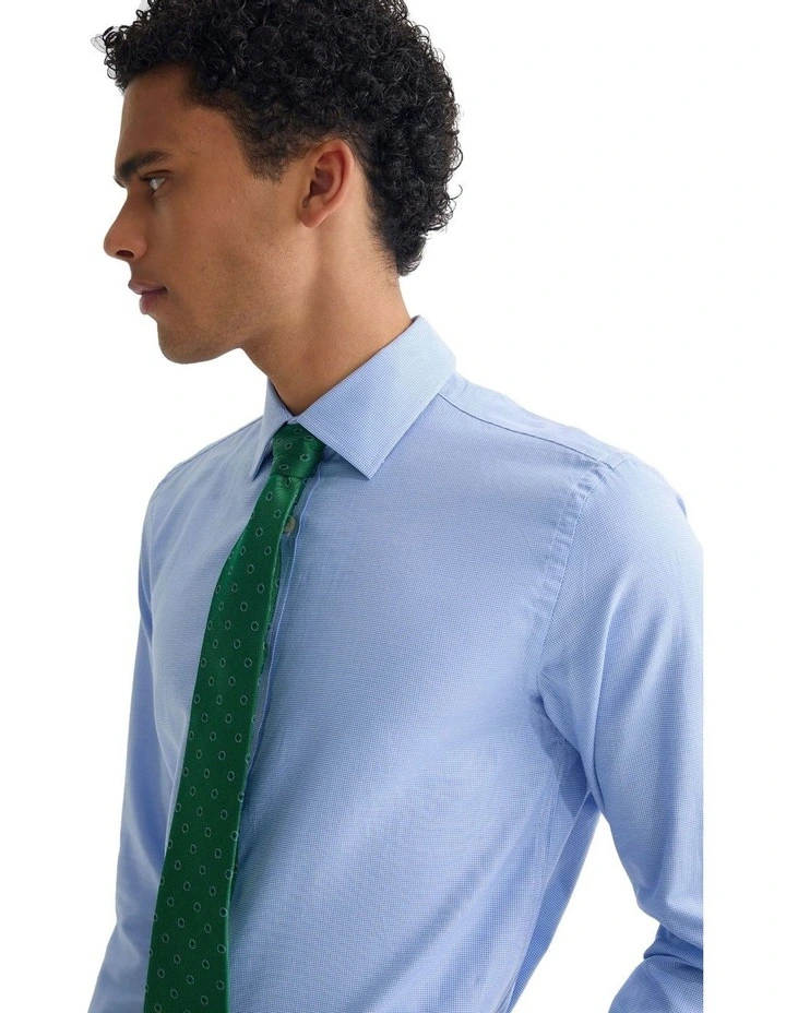 Beckton Slim Fit Shirt in French Blue image 4