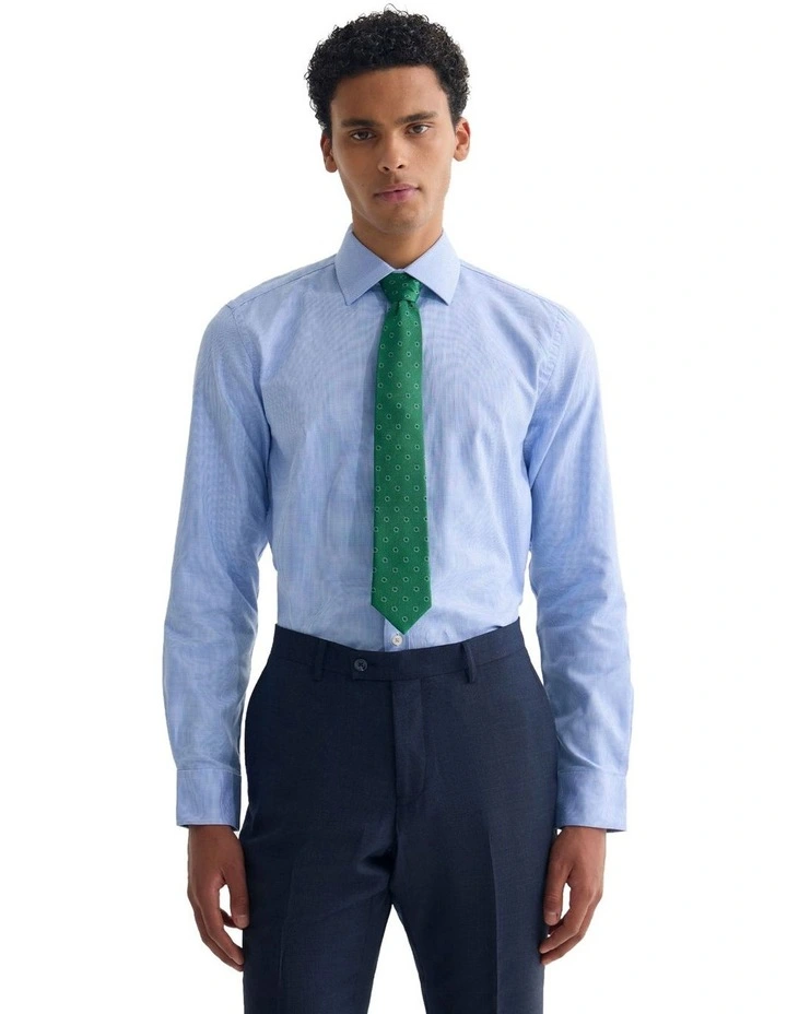 Beckton Slim Fit Shirt in French Blue image 5