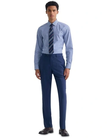 Beckton Slim Fit Checked Skirt in Blue