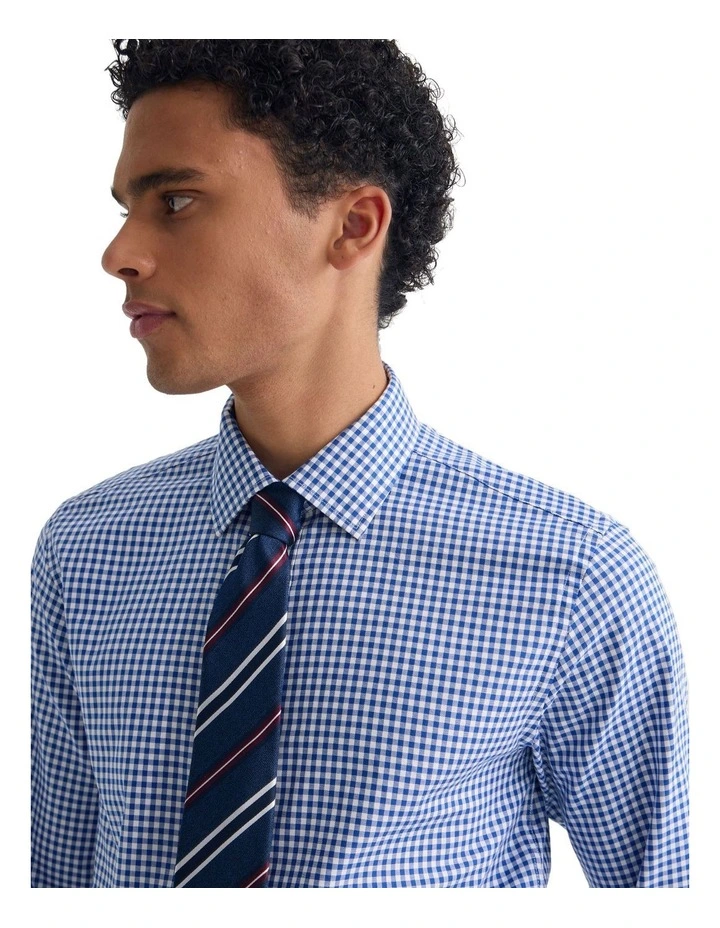 Beckton Slim Fit Checked Skirt in Blue image 4