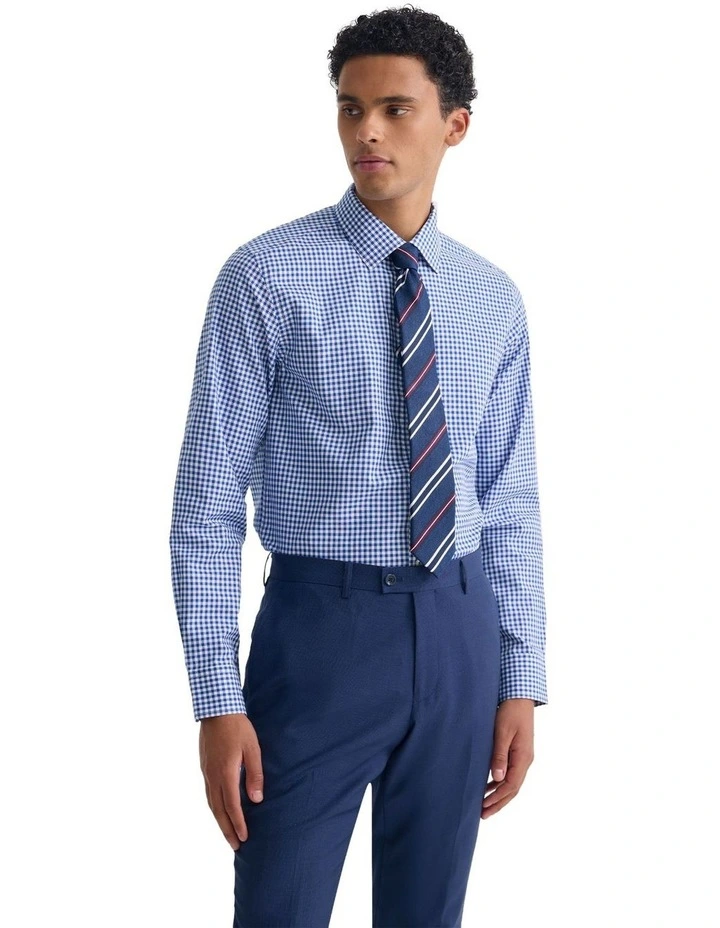 Beckton Slim Fit Checked Skirt in Blue image 5