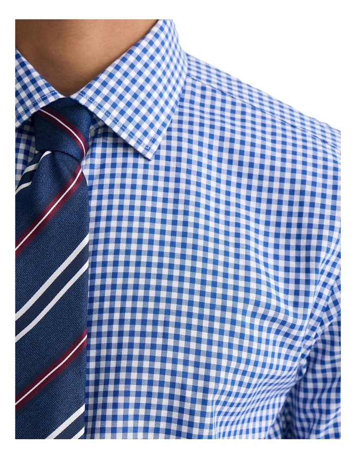 Beckton Slim Fit Checked Skirt in Blue image 6