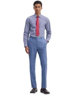 Beckton Checked Shirt in Navy