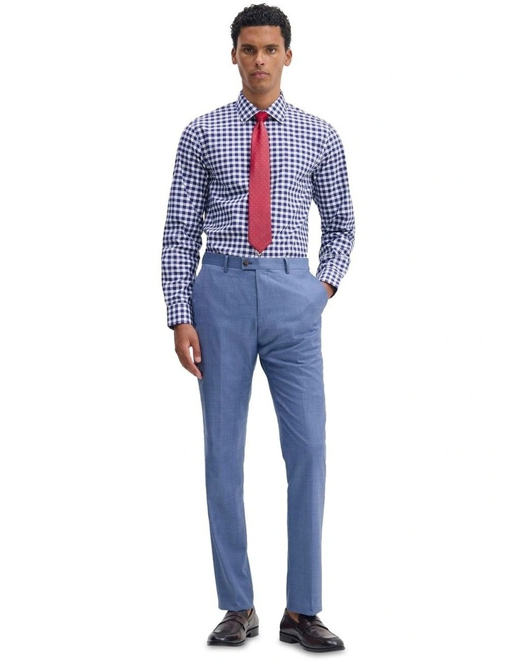 Beckton Checked Shirt in Navy image 1