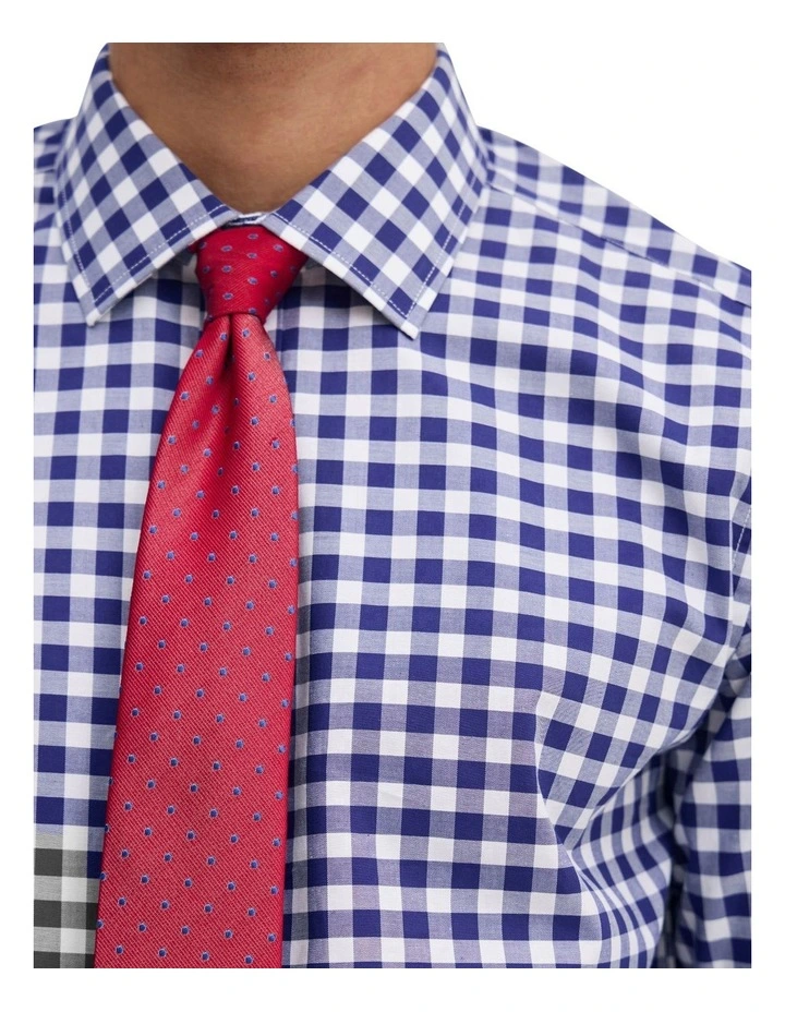 Beckton Checked Shirt in Navy image 6