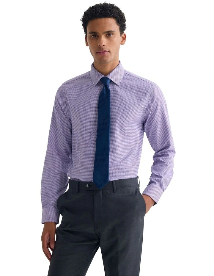 Beckton Slim Fit Shirt in Lilac image 1