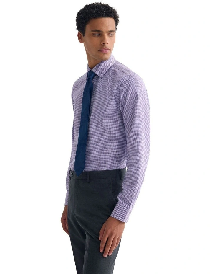 Beckton Slim Fit Shirt in Lilac image 3