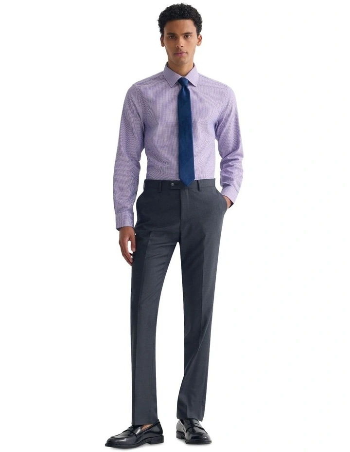 Beckton Slim Fit Shirt in Lilac image 5