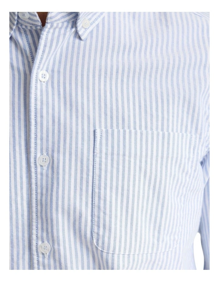 Holloway Buttondown Stripe Shirt in Navy image 6