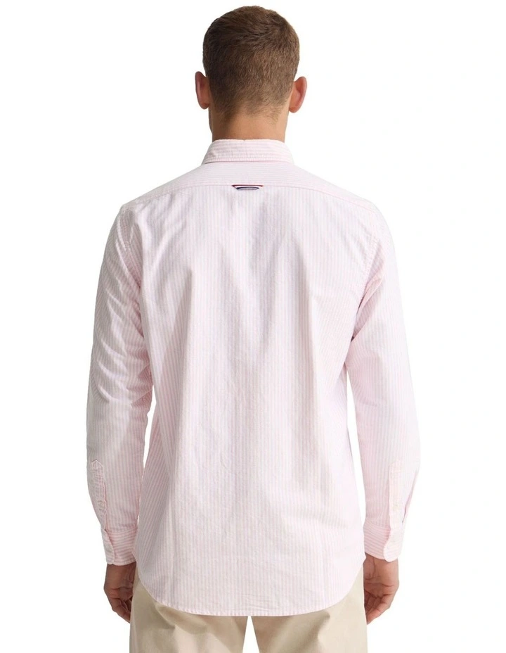 Holloway Buttondown Stripe Shirt in Pink image 2