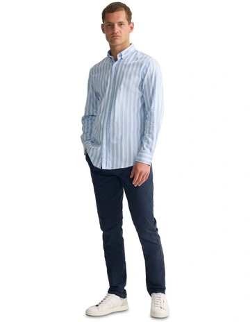 Holloway Luxury Stripe Shirt in Blue
