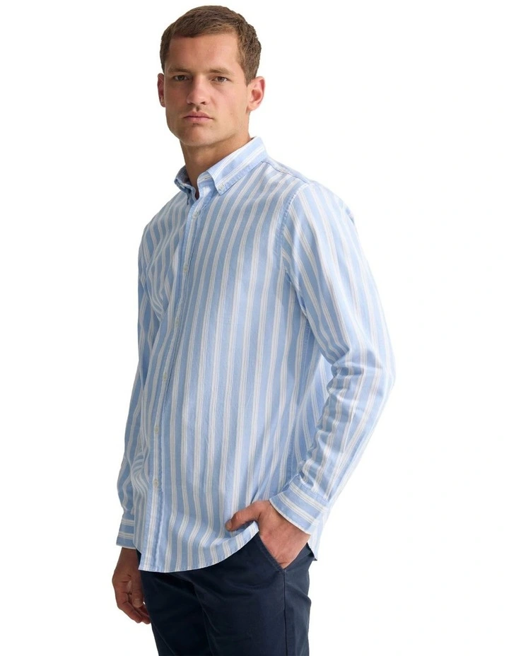 Holloway Luxury Stripe Shirt in Blue image 3