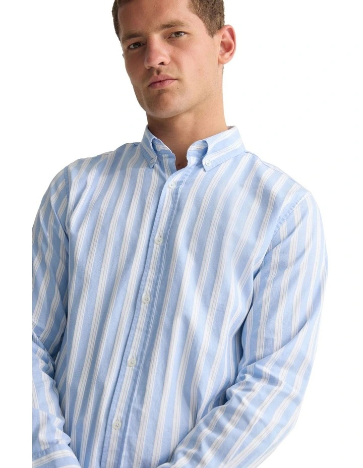 Holloway Luxury Stripe Shirt in Blue image 4