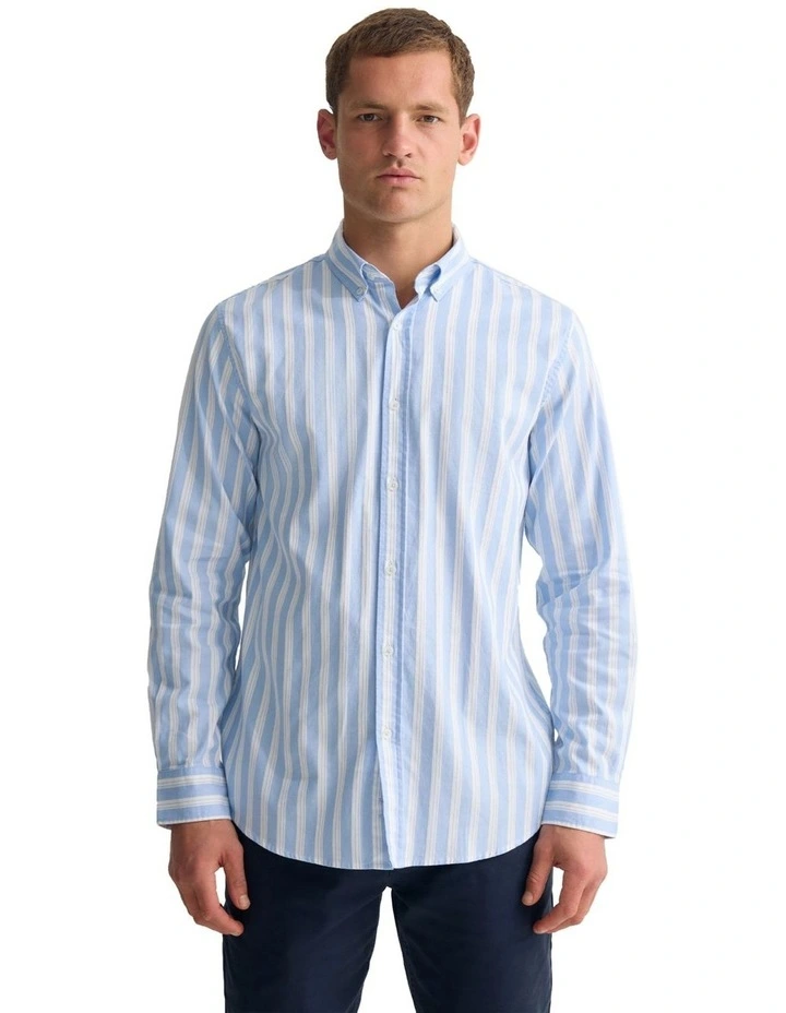 Holloway Luxury Stripe Shirt in Blue image 5