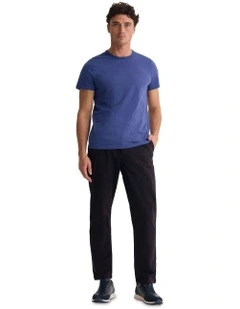 Ben Organic Crew Neck T Shirt in Navy