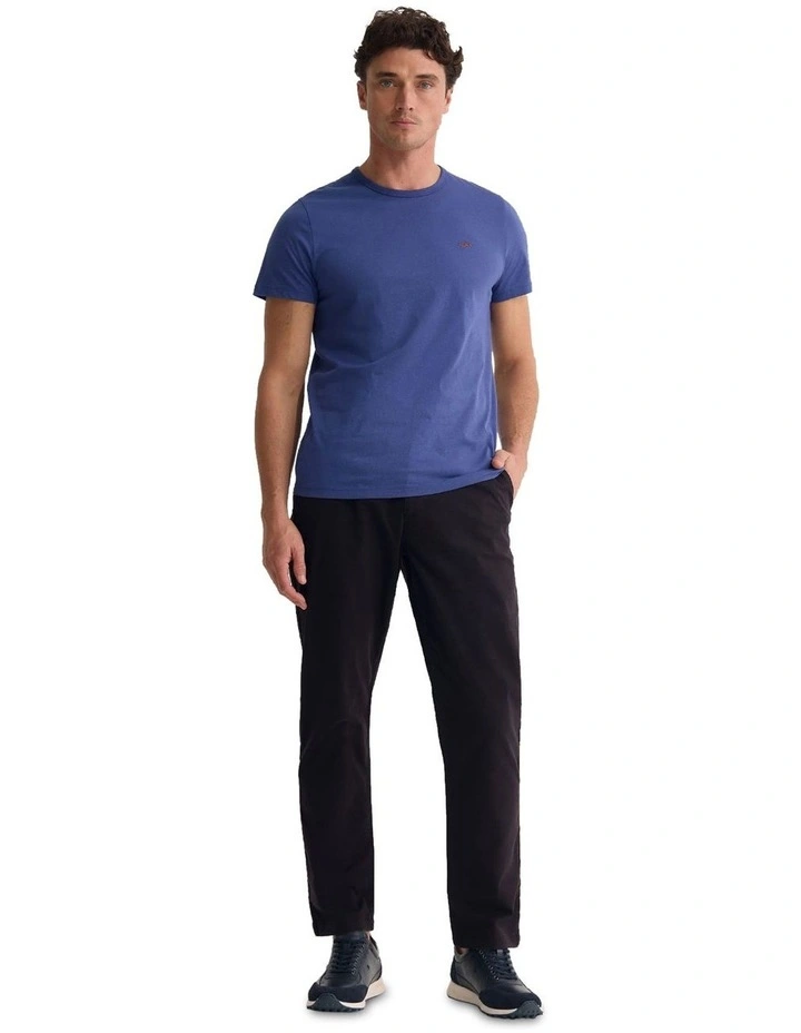 Ben Organic Crew Neck T Shirt in Navy image 1