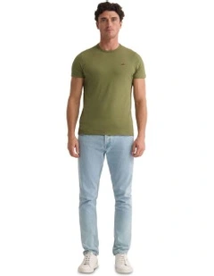 Ben Organic Crew Neck T Shirt in Green
